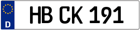 Truck License Plate